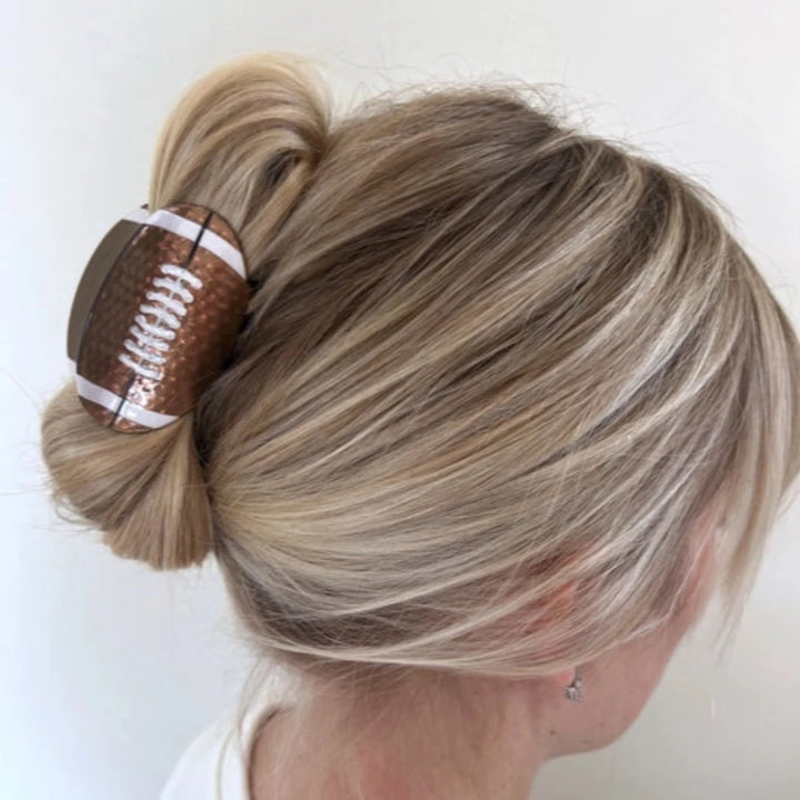 Football Hair Claw Clip