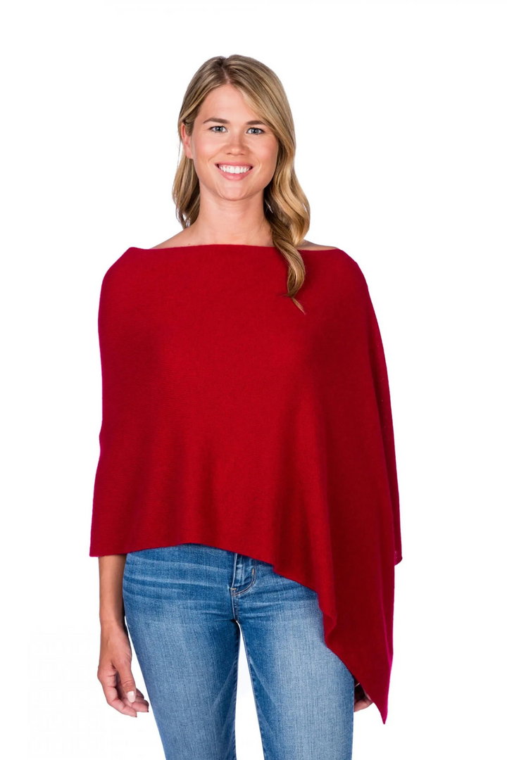 ALASHAN | Cashmere Topper - Red Velvet