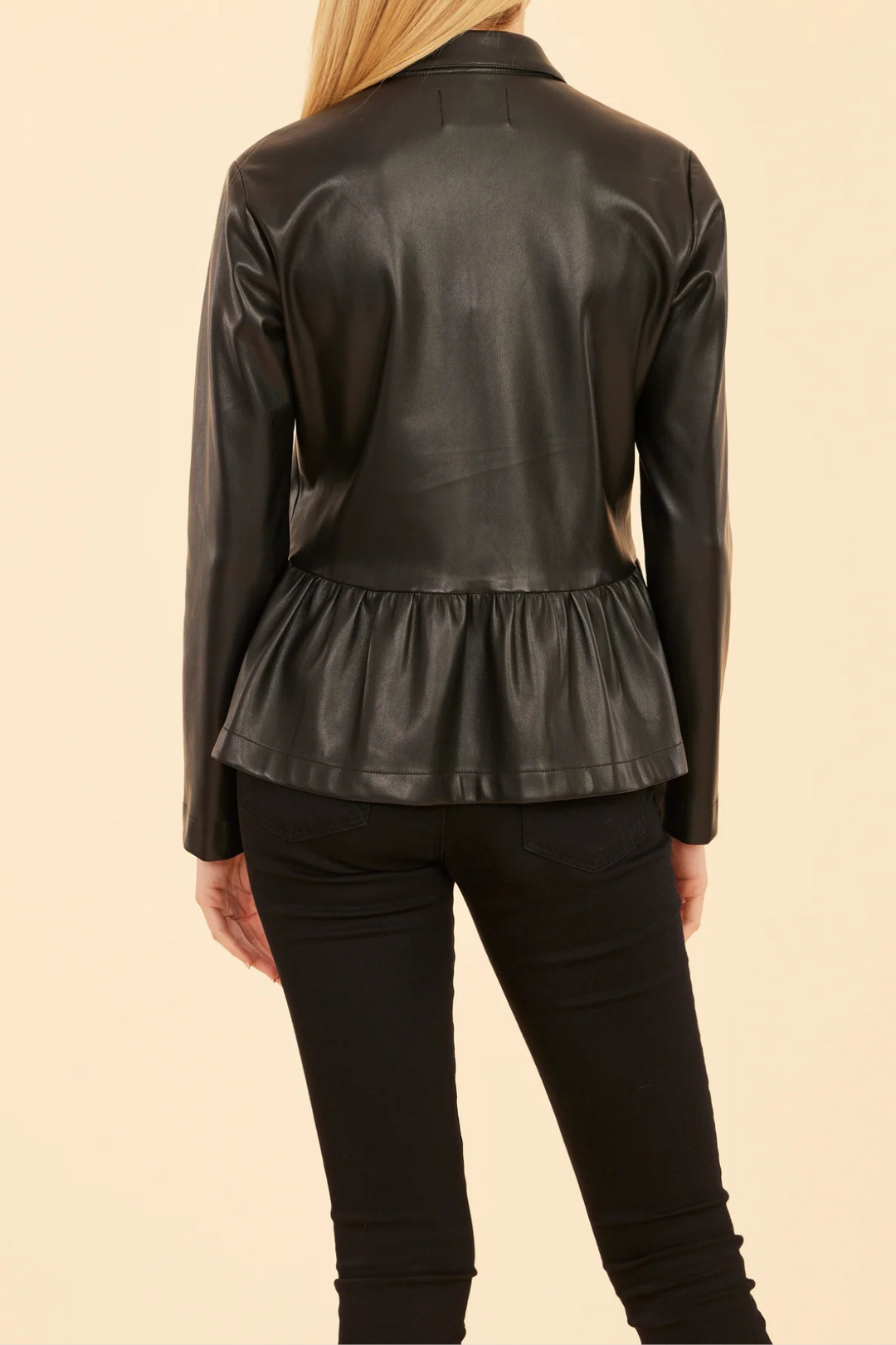 Stassy Peplum Shirt Jacket