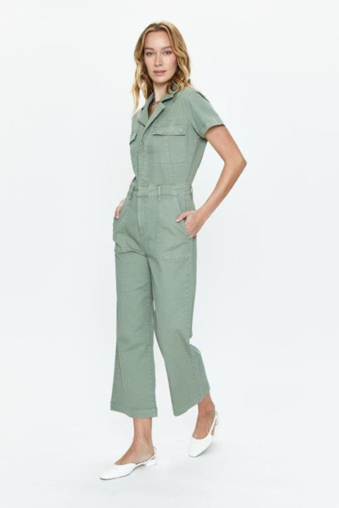 PISTOLA | MAKENNA JUMPSUIT- OLIVE