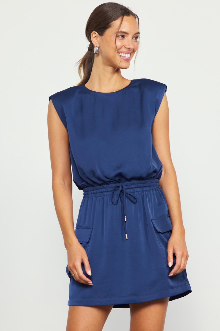 Navy Cargo Dress