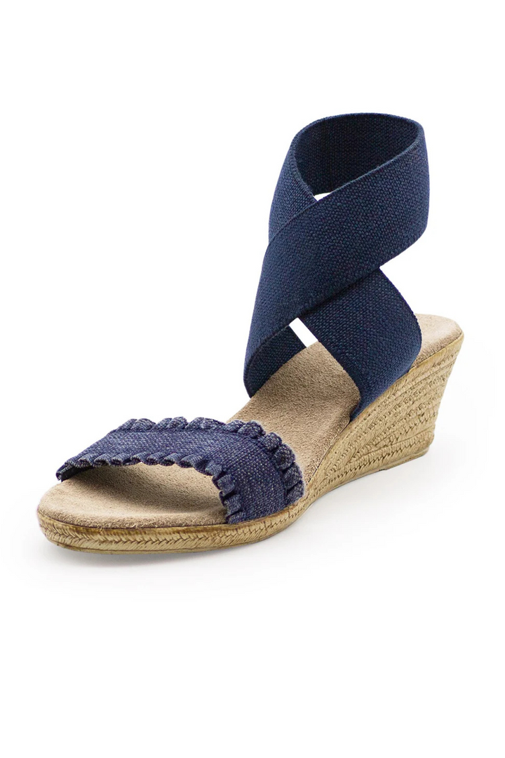 Charleston Shoe | Carolina Wedge- Navy