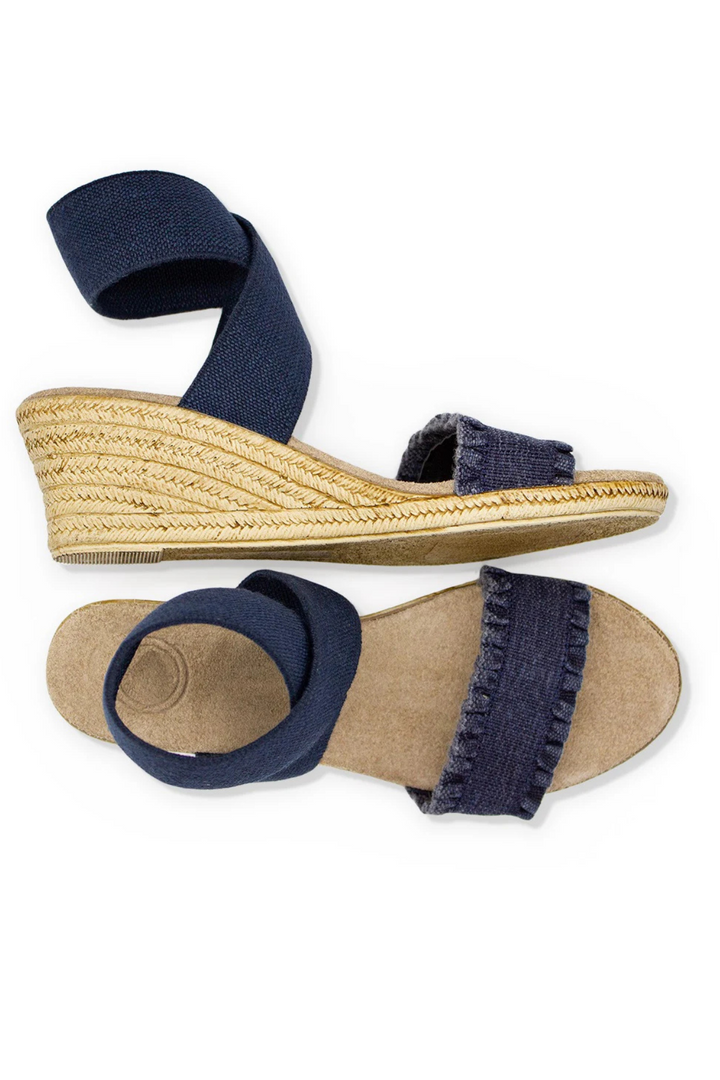 Charleston Shoe | Carolina Wedge- Navy