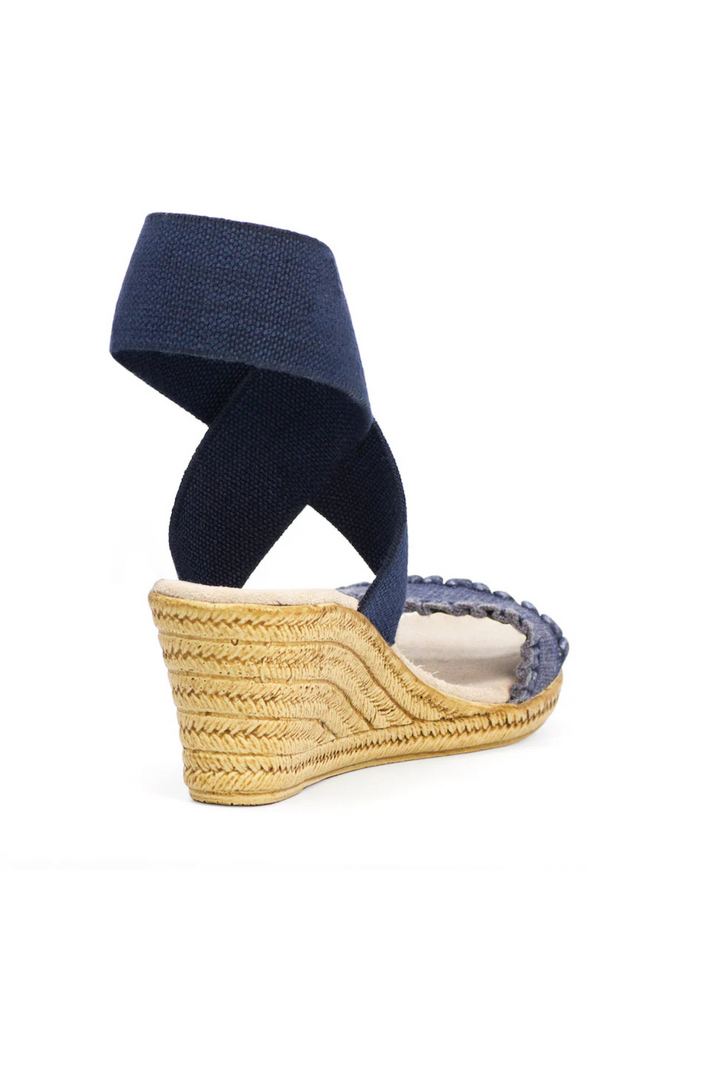 Charleston Shoe | Carolina Wedge- Navy