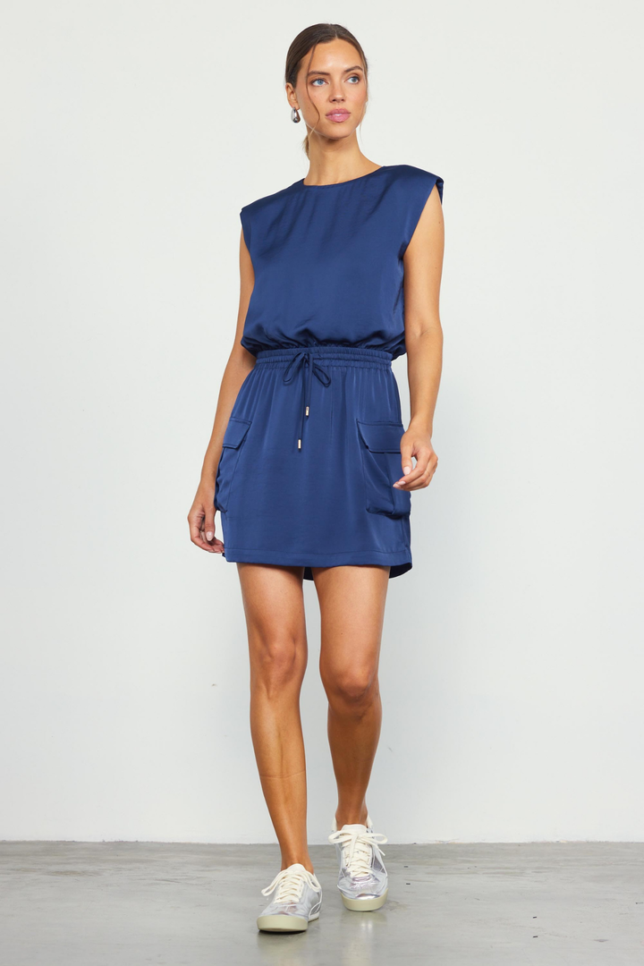 Navy Cargo Dress