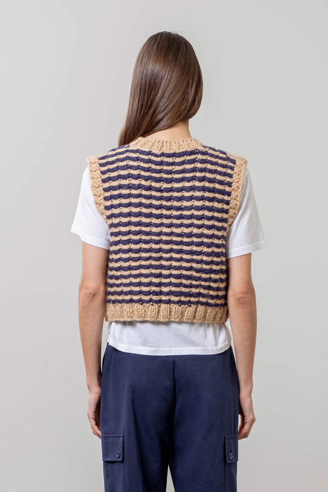 Drew Open Front Sweater Vest