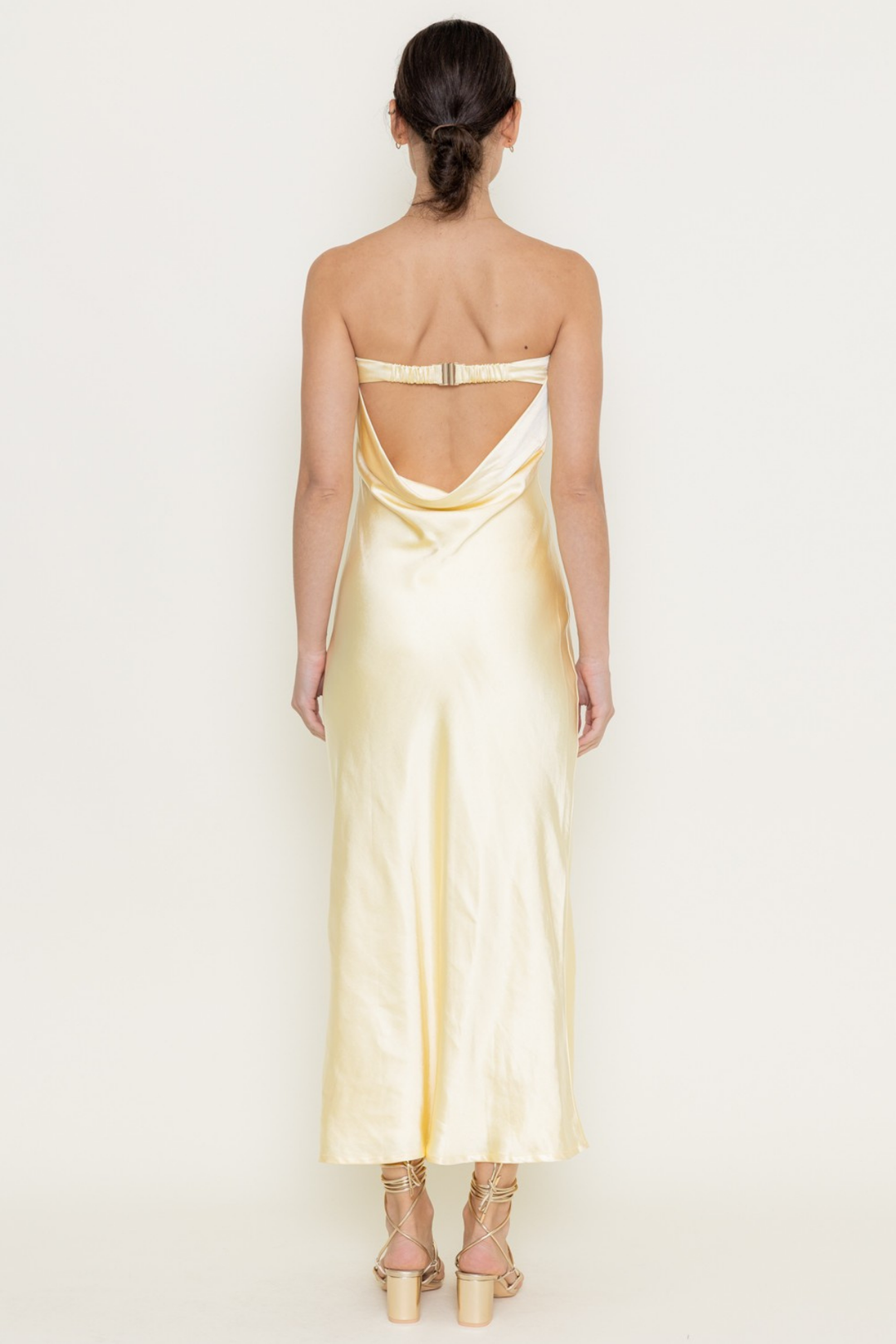 Lemon Maxi Slip Dress