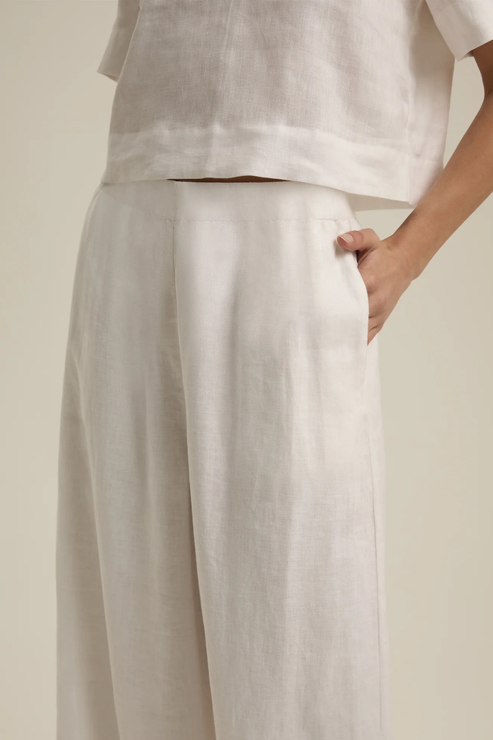 WIDE LEG LINEN PANT