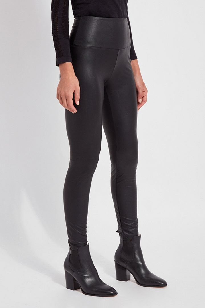 LYSSE | Textured Leather Legging- Black