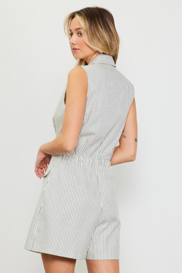 Pinstripe Romper