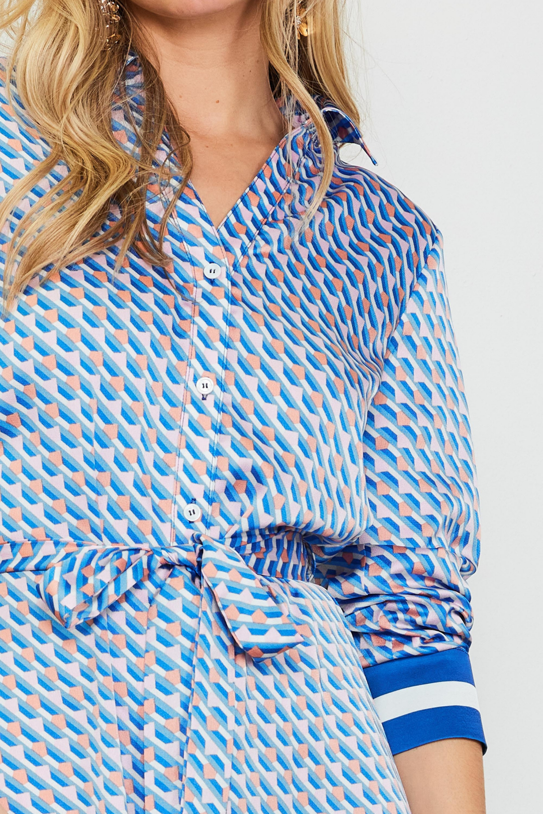 Bandana Print Shirt Dress