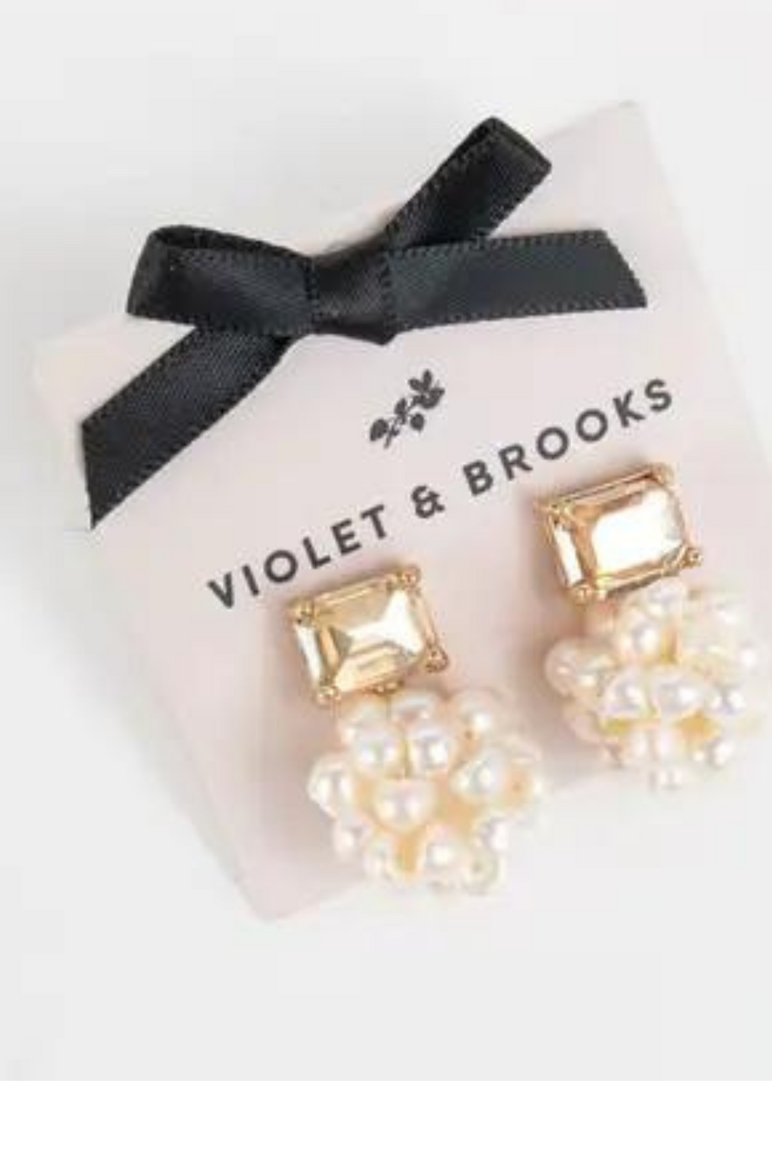 Pearl Cluster Post Earrings