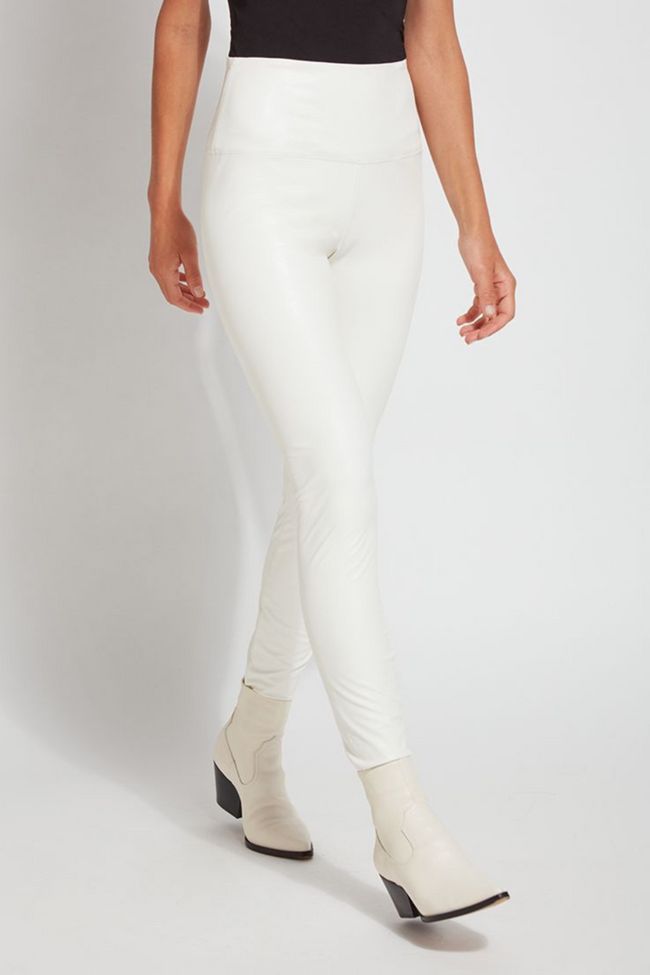 LYSSE | Textured Leather Legging- Snow