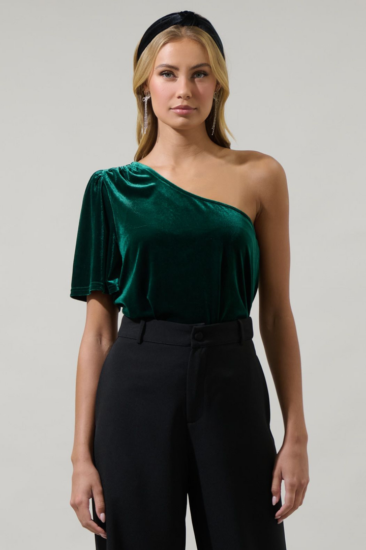 Olivia Velvet One Shoulder