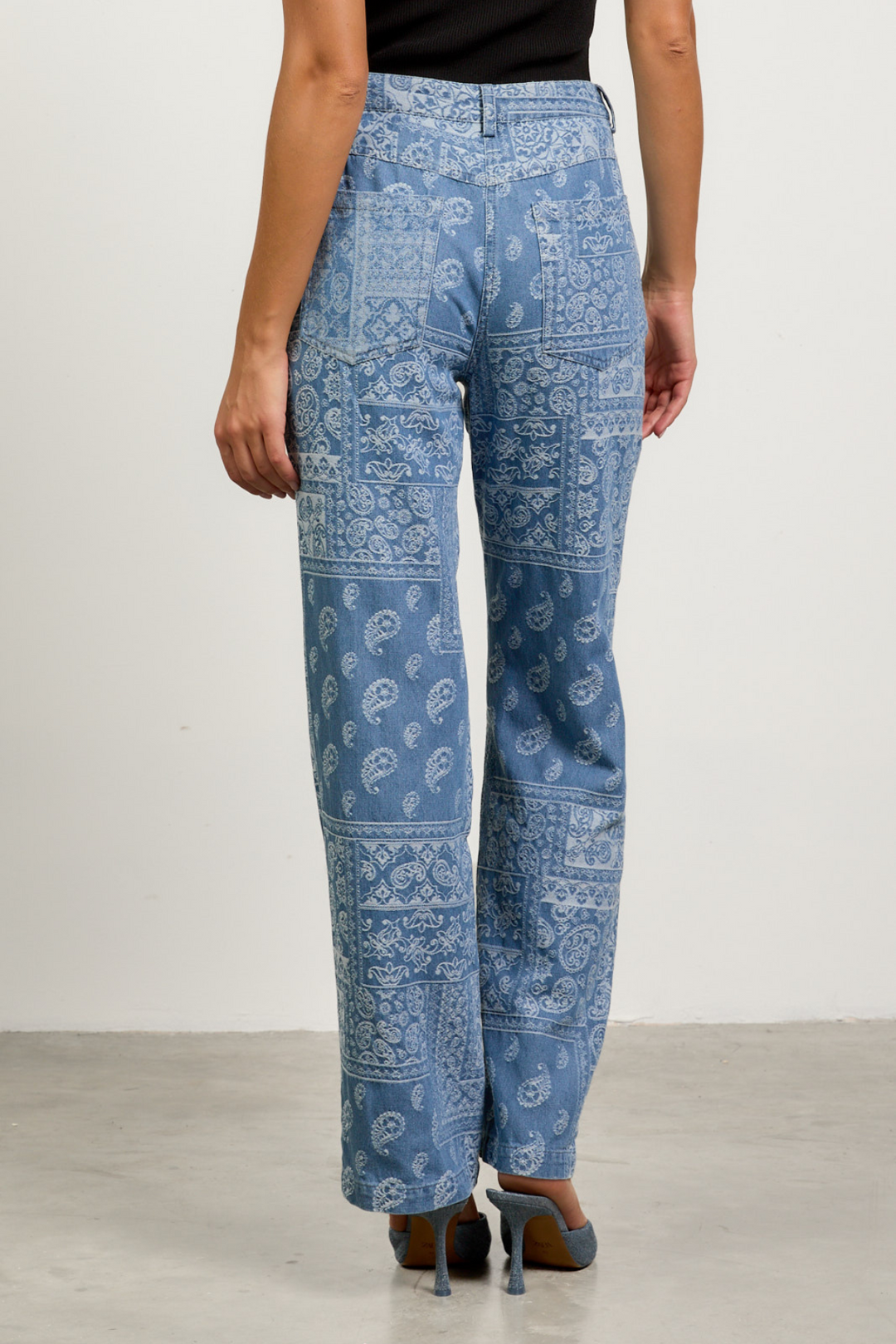 Bandana Printed Denim