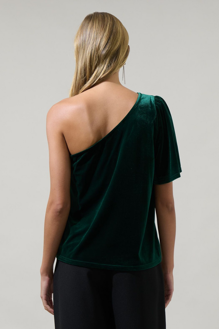 Olivia Velvet One Shoulder