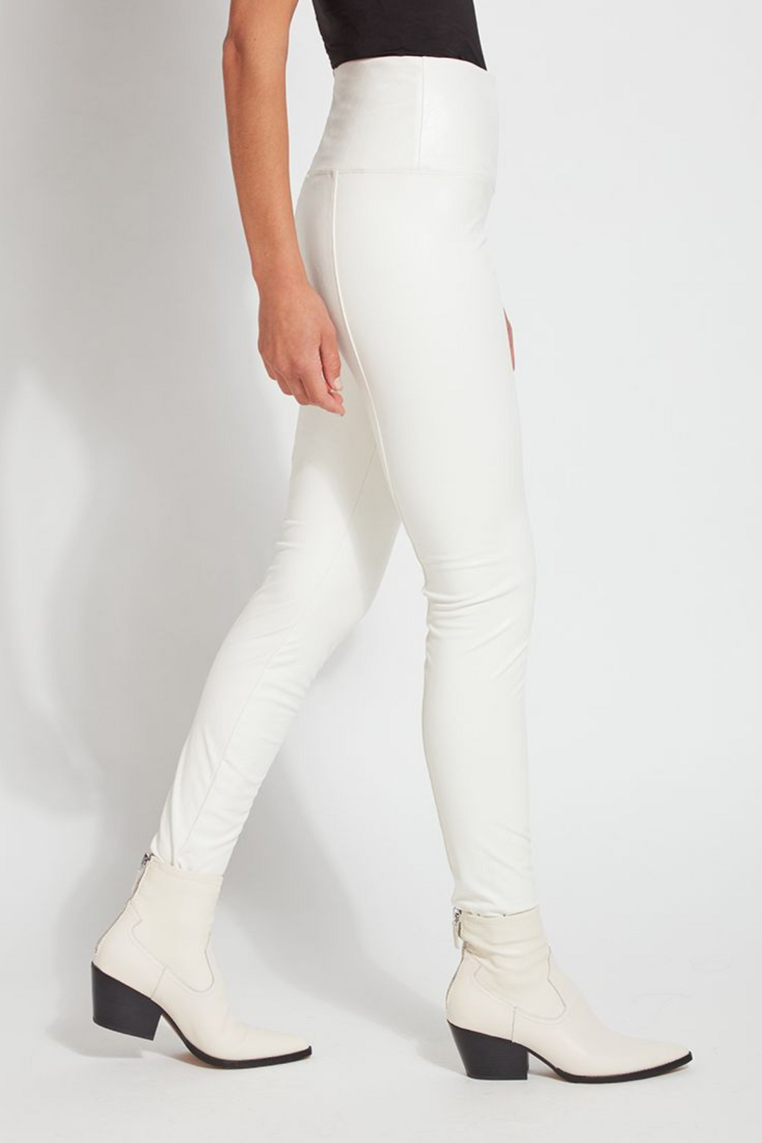 LYSSE | Textured Leather Legging- Snow