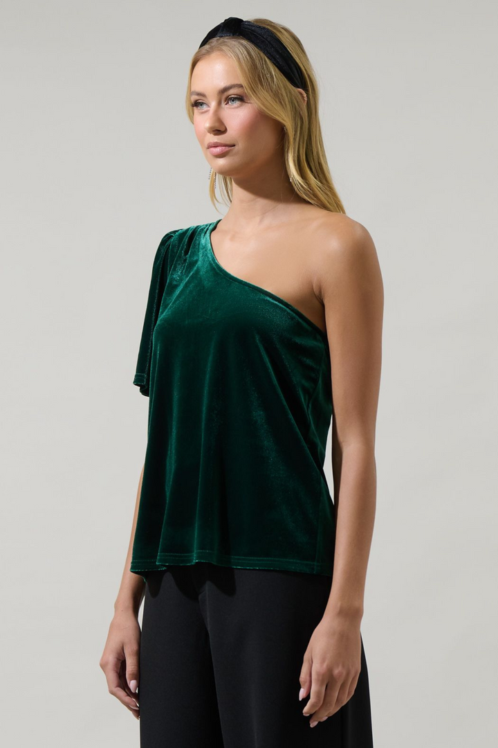 Olivia Velvet One Shoulder