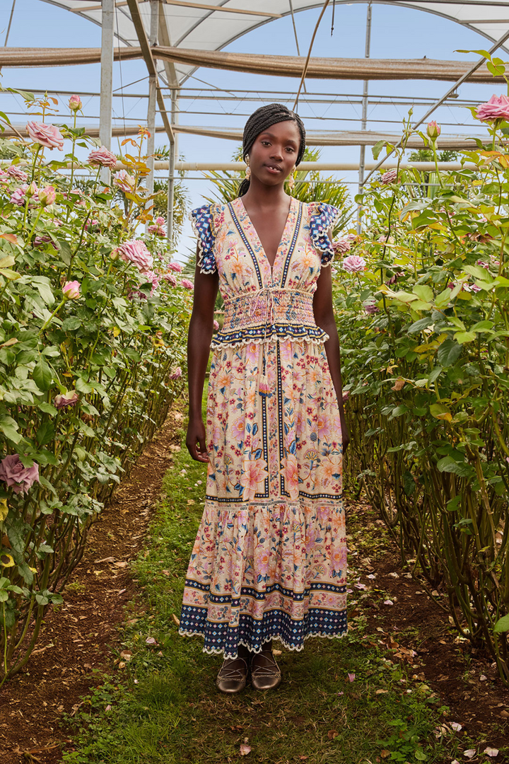 FARM RIO | SUPERBLOOM TAPESTRY MAXI DRESS